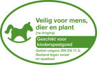 Veilig voor mens, dier en plant (na droging) - Geschikt voor kinderspeelgoed - Getest volgens DIN EN 71.3; Bestand tegen zweet en speeksel