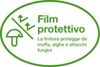 Film protettivo: La finitura protegge da muffa, alghe e attacchi fungini.