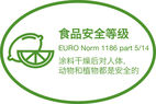 食品安全等级 EURO Norm 1186 part 5/14 涂料干燥后对人体，动物和植物都是安全的