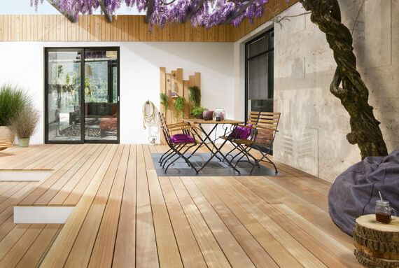 Osmo Holz und Color - Terrasse Bangkirai